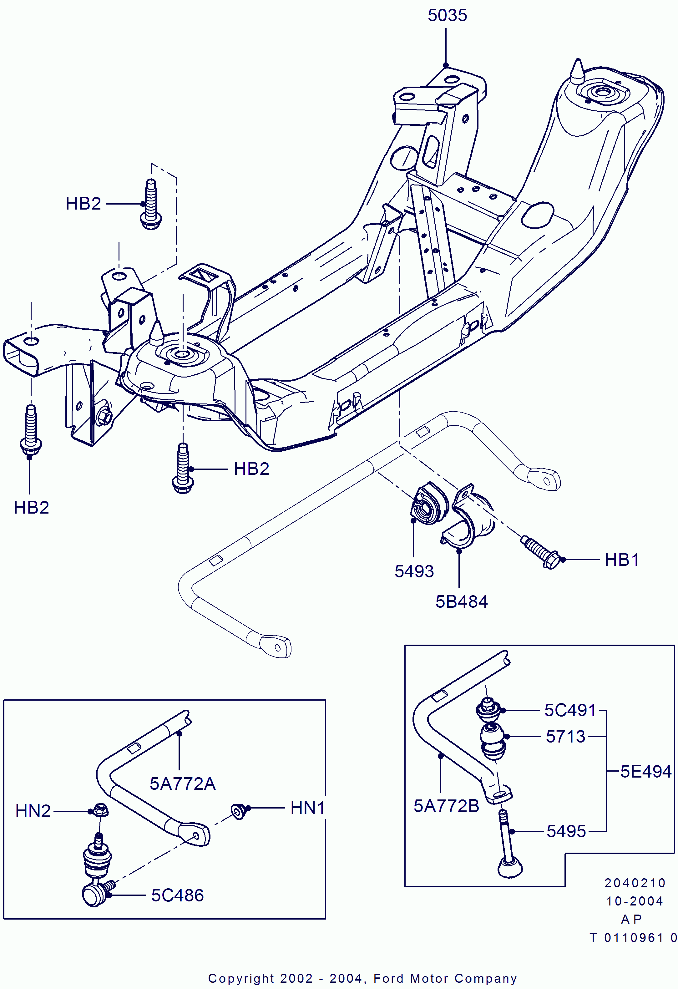 FORD 1734686 - Entretoise / tige, stabilisateur www.parts5.com