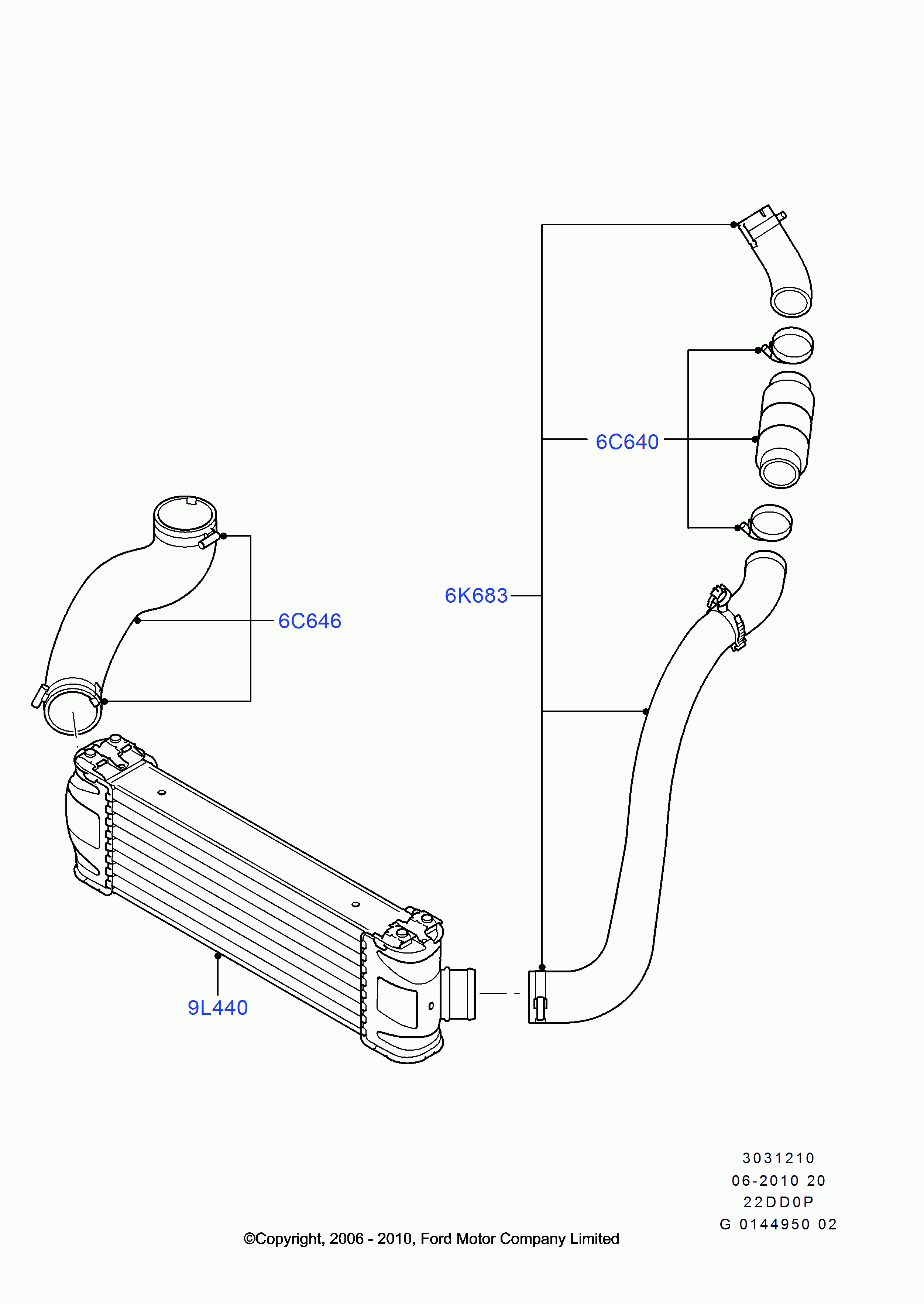 FORD 1709502 - Въздуховод за турбината www.parts5.com