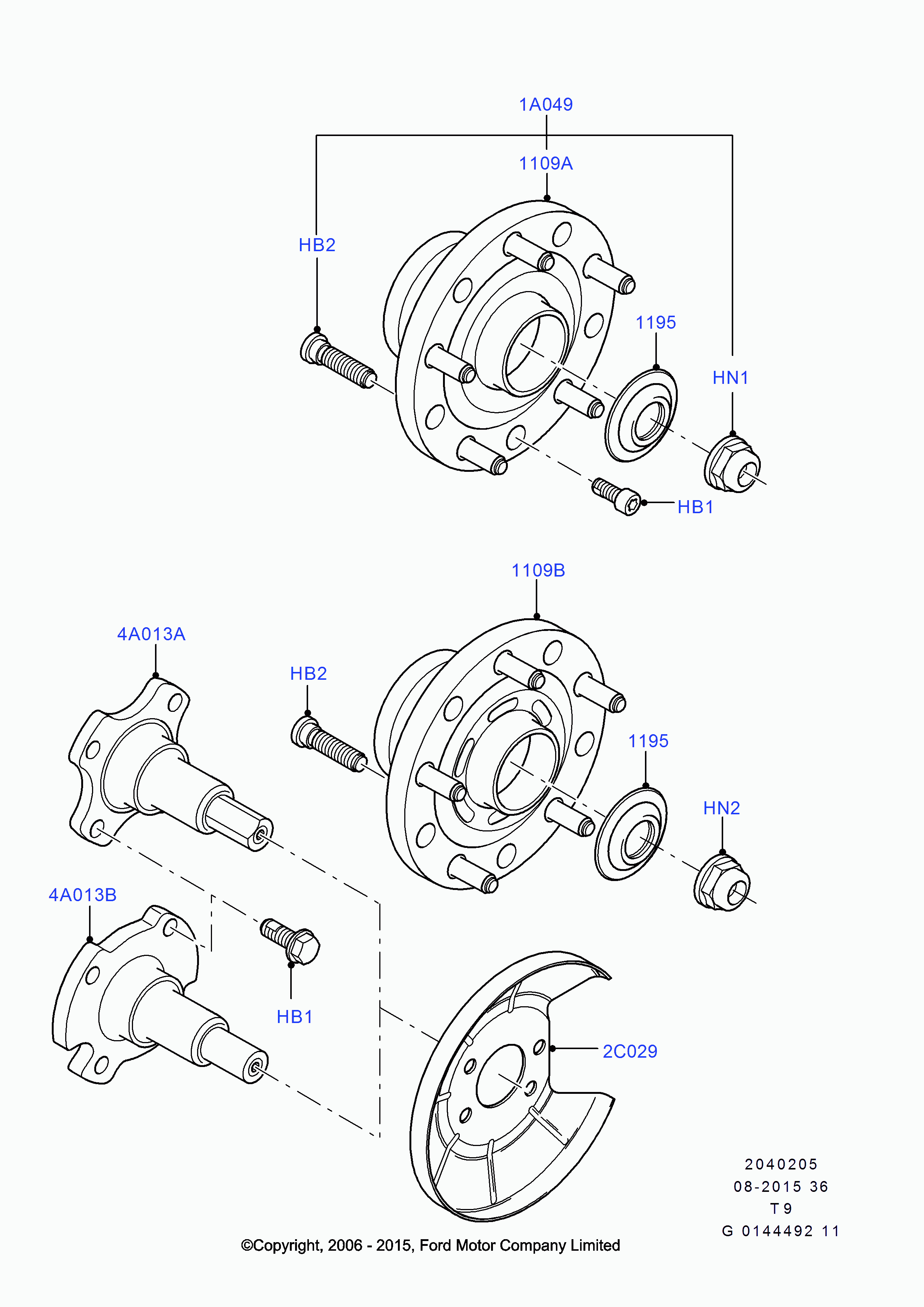 FORD 1377912 - Set rulment roata www.parts5.com