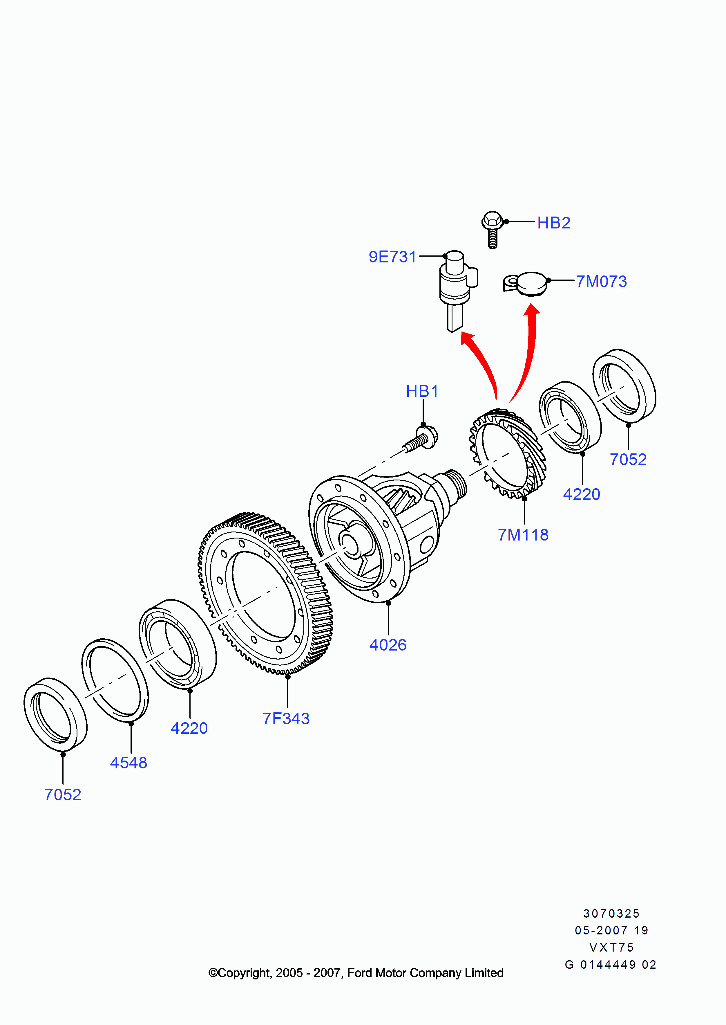 FORD 1543933 - Těsnicí kroužek hřídele, diferenciál www.parts5.com