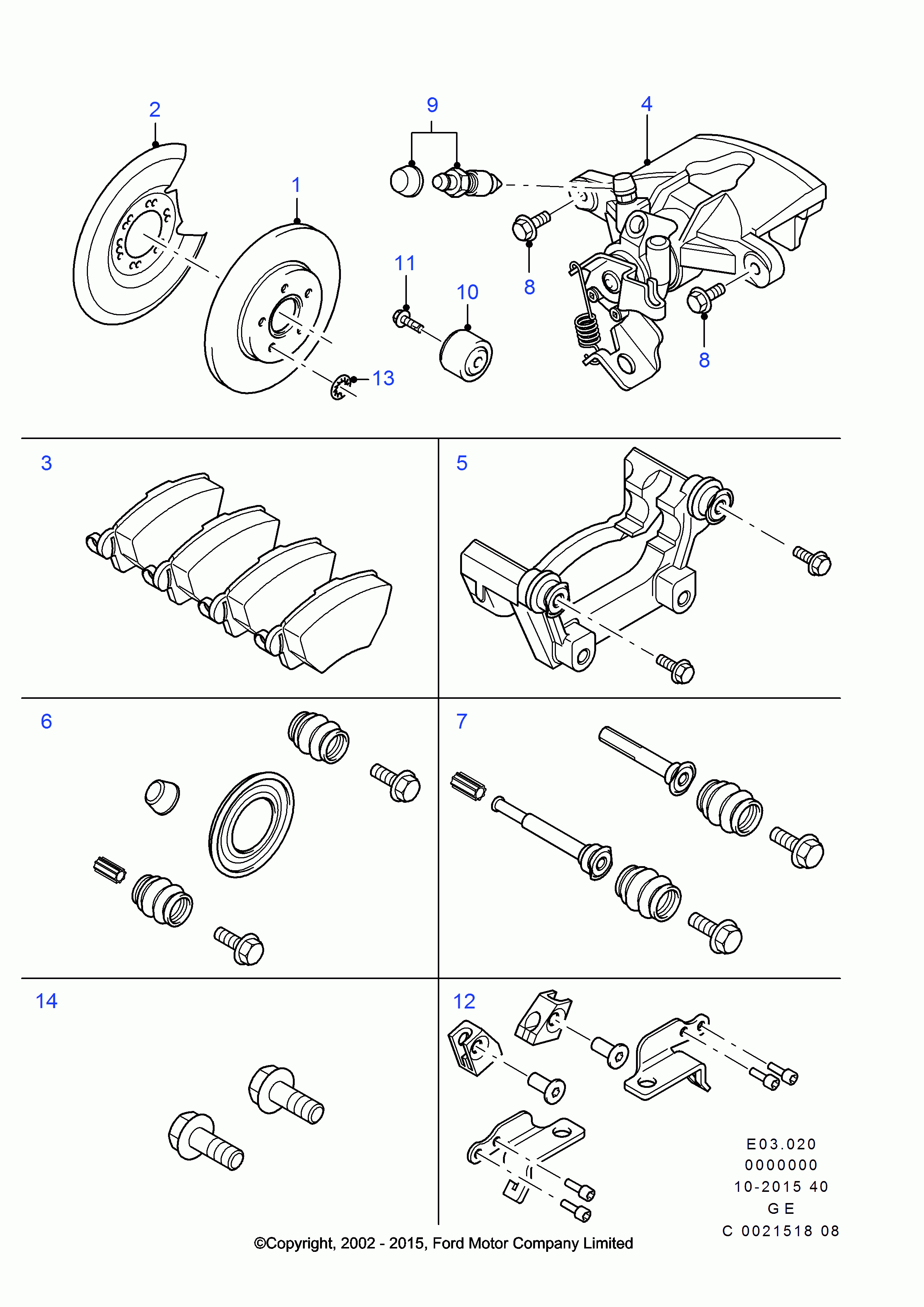 FORD 1504906 - Тормозной суппорт www.parts5.com