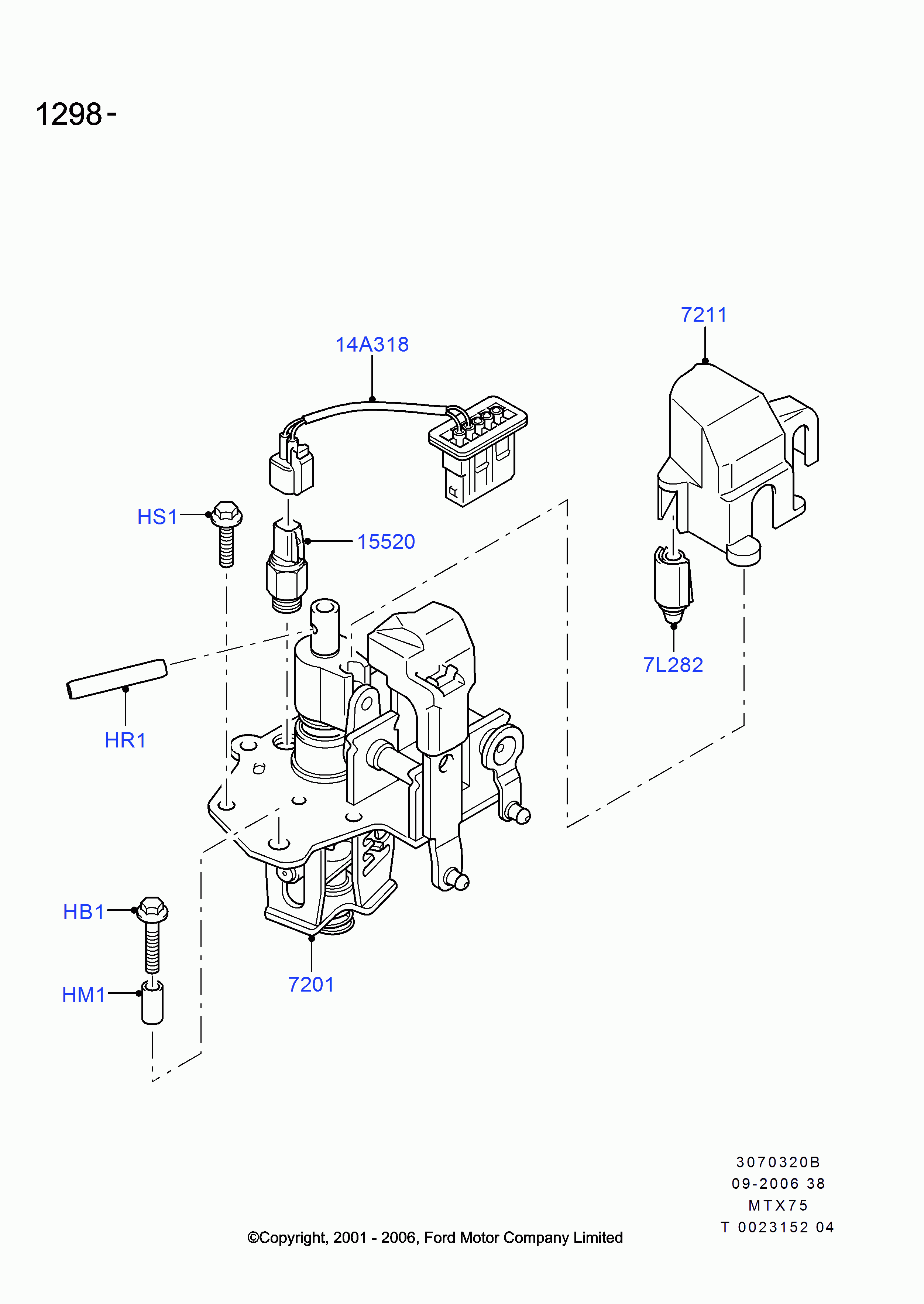 FORD 1 433 084 - Switch, reverse light parts5.com