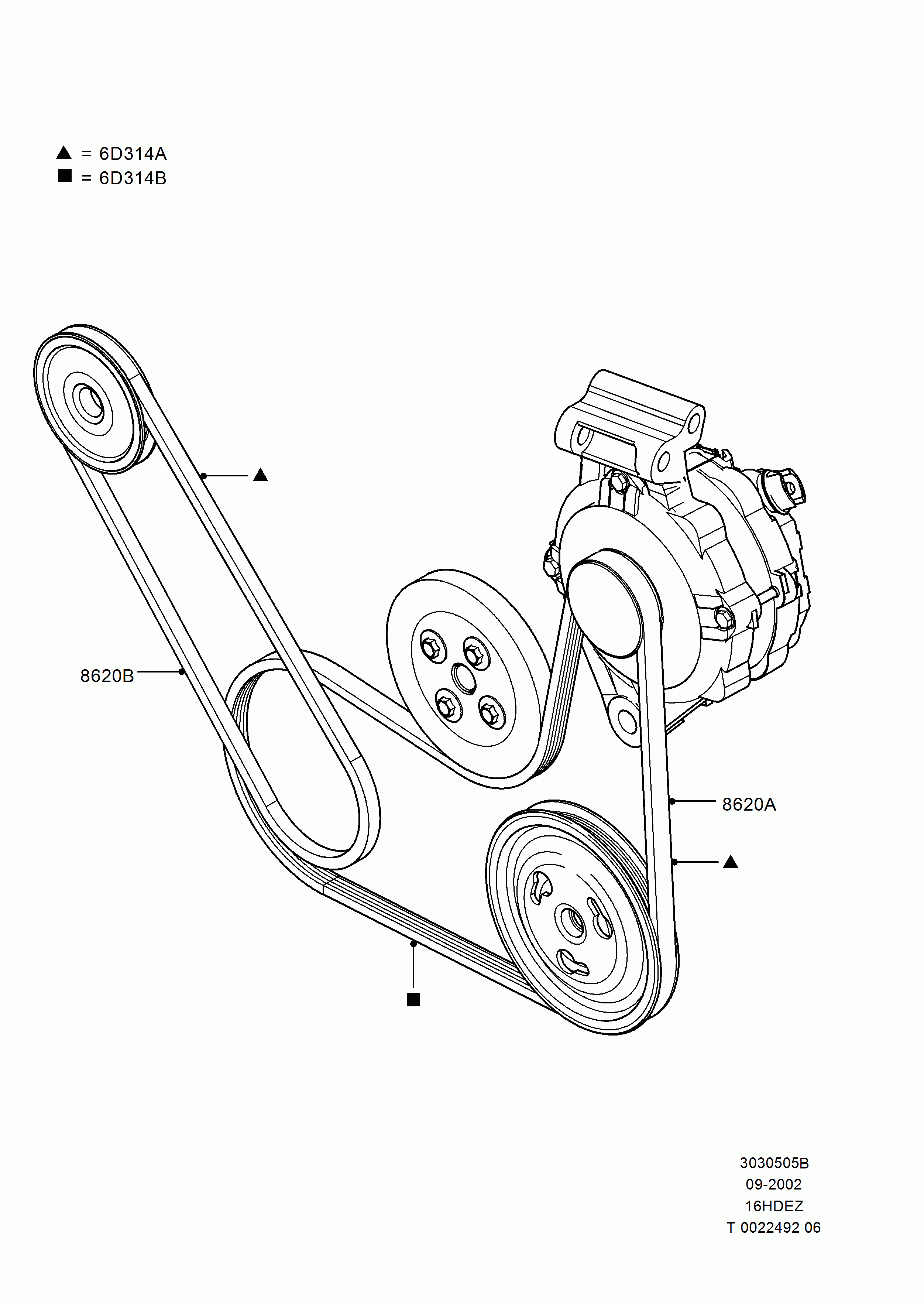 FORD 1843766 - Correa trapecial poli V www.parts5.com