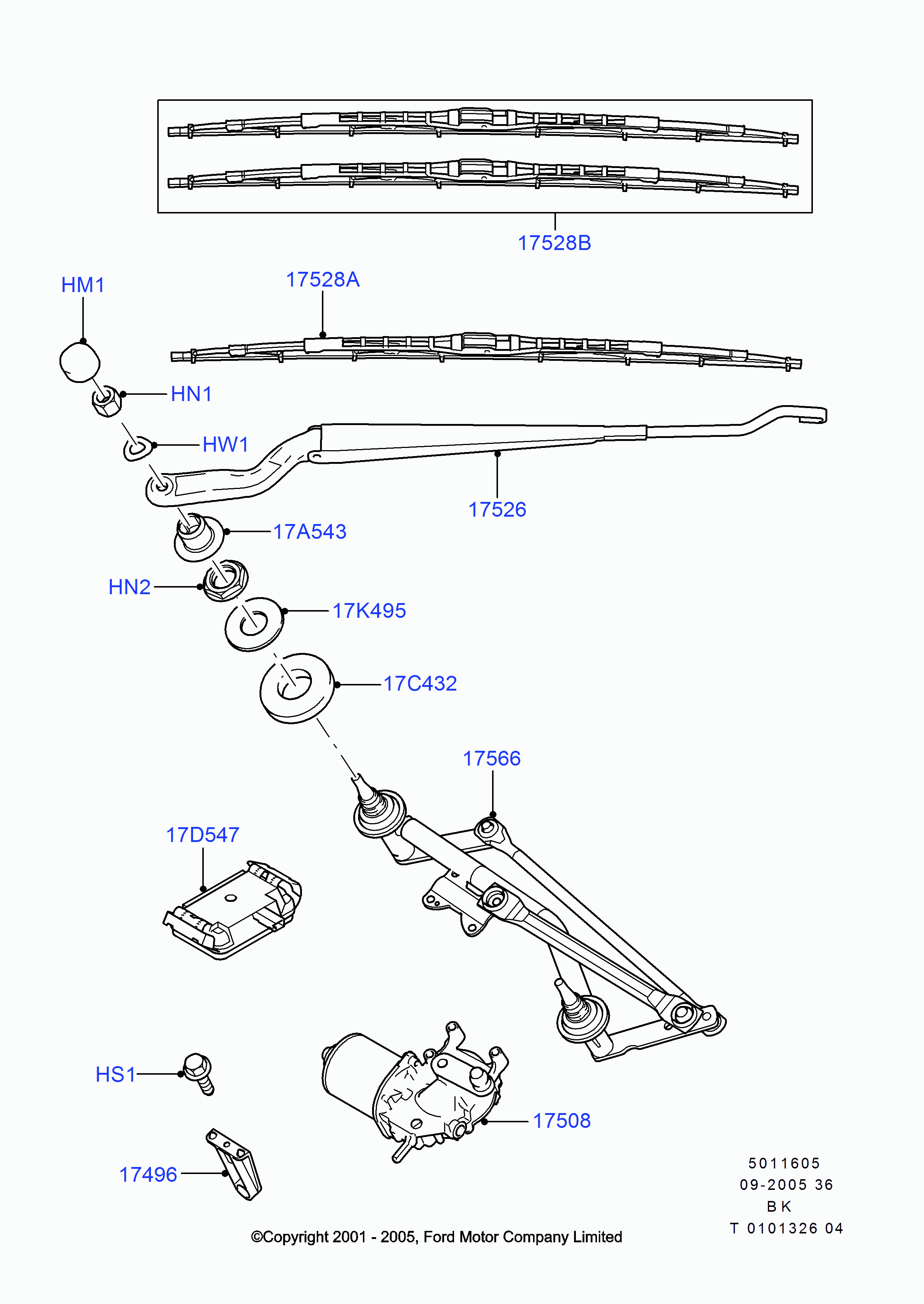 FORD 1712818 - Silecek süpürgesi www.parts5.com