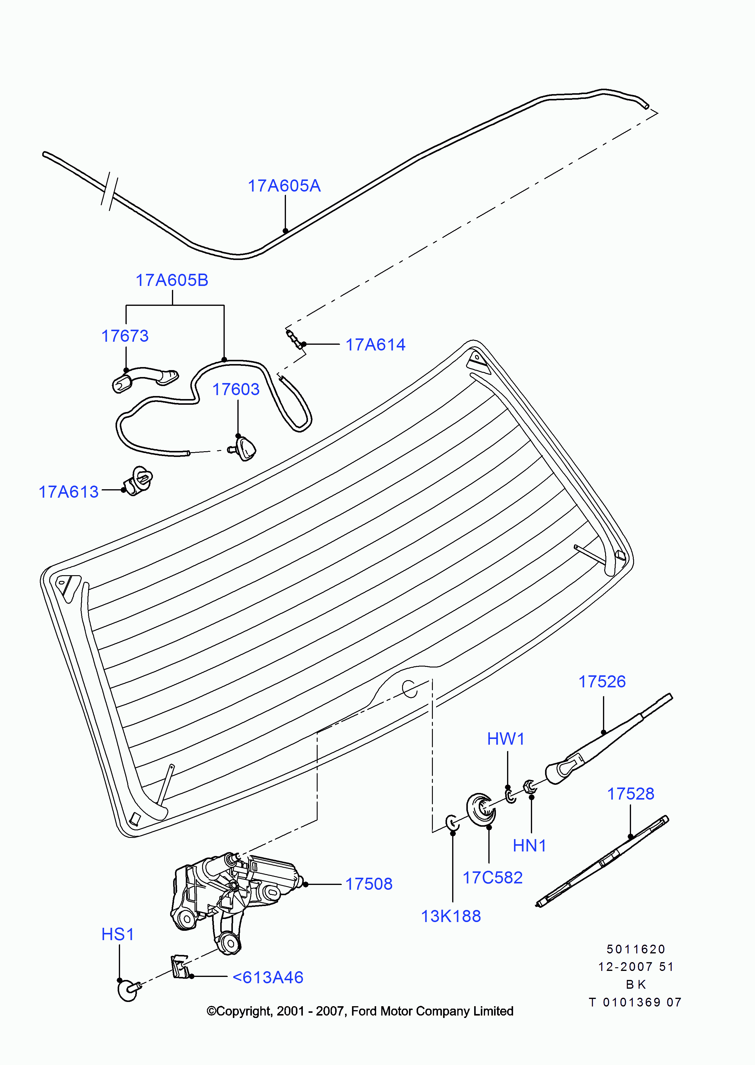 FORD 1713250 - Wiper Blade www.parts5.com