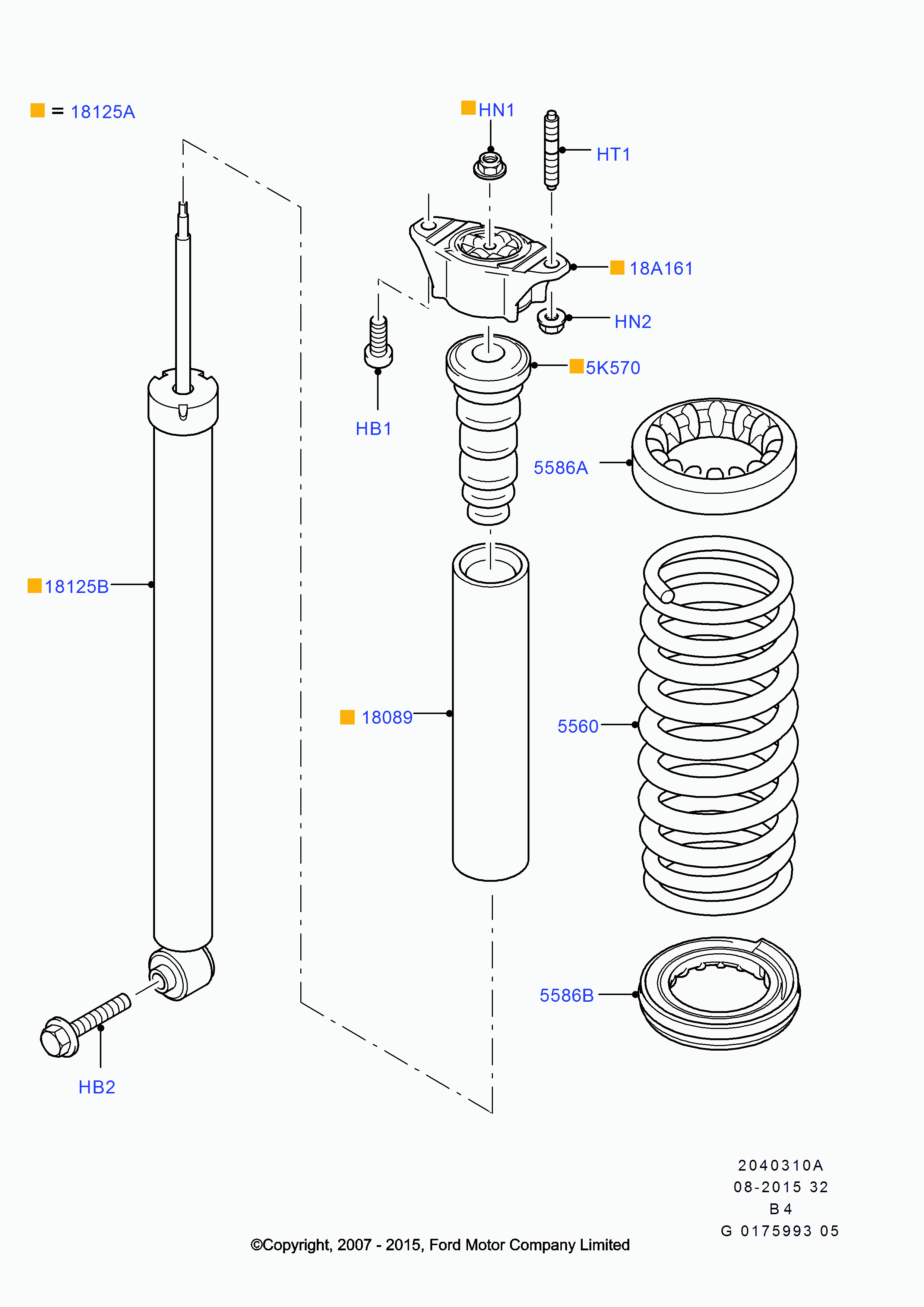 FORD 1 681 184 - Амортизатор www.parts5.com