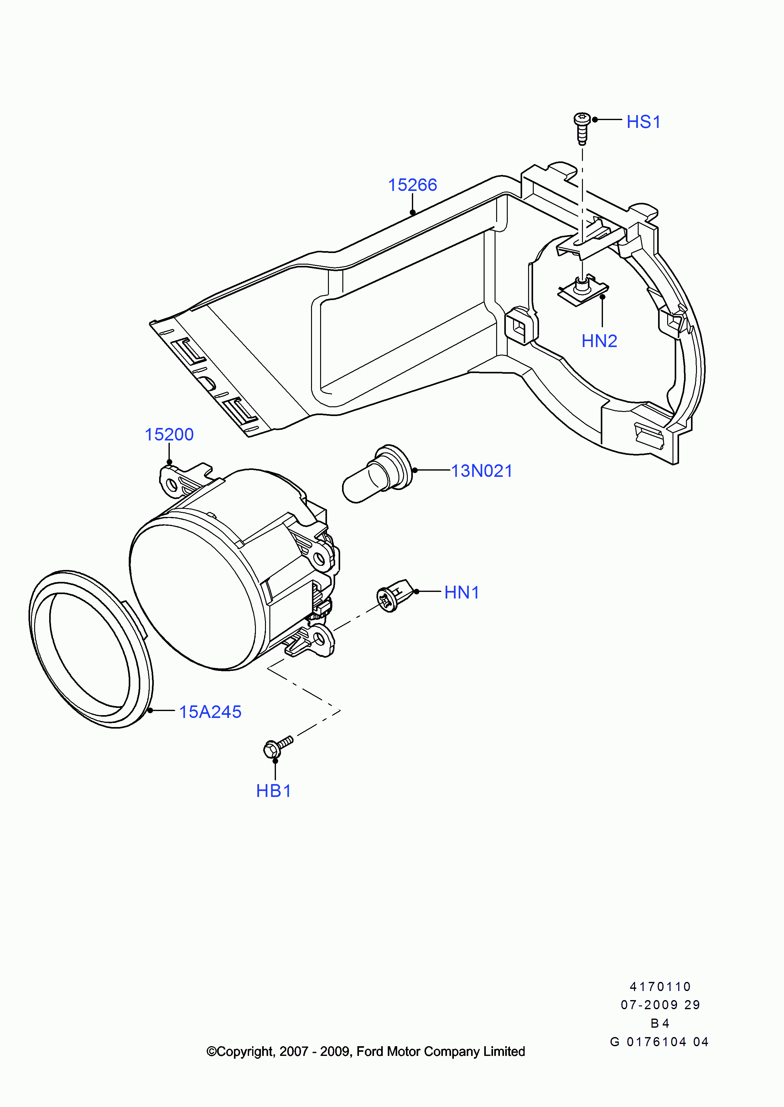 FORD 4459293 - Žárovka, světla pro denní svícení www.parts5.com