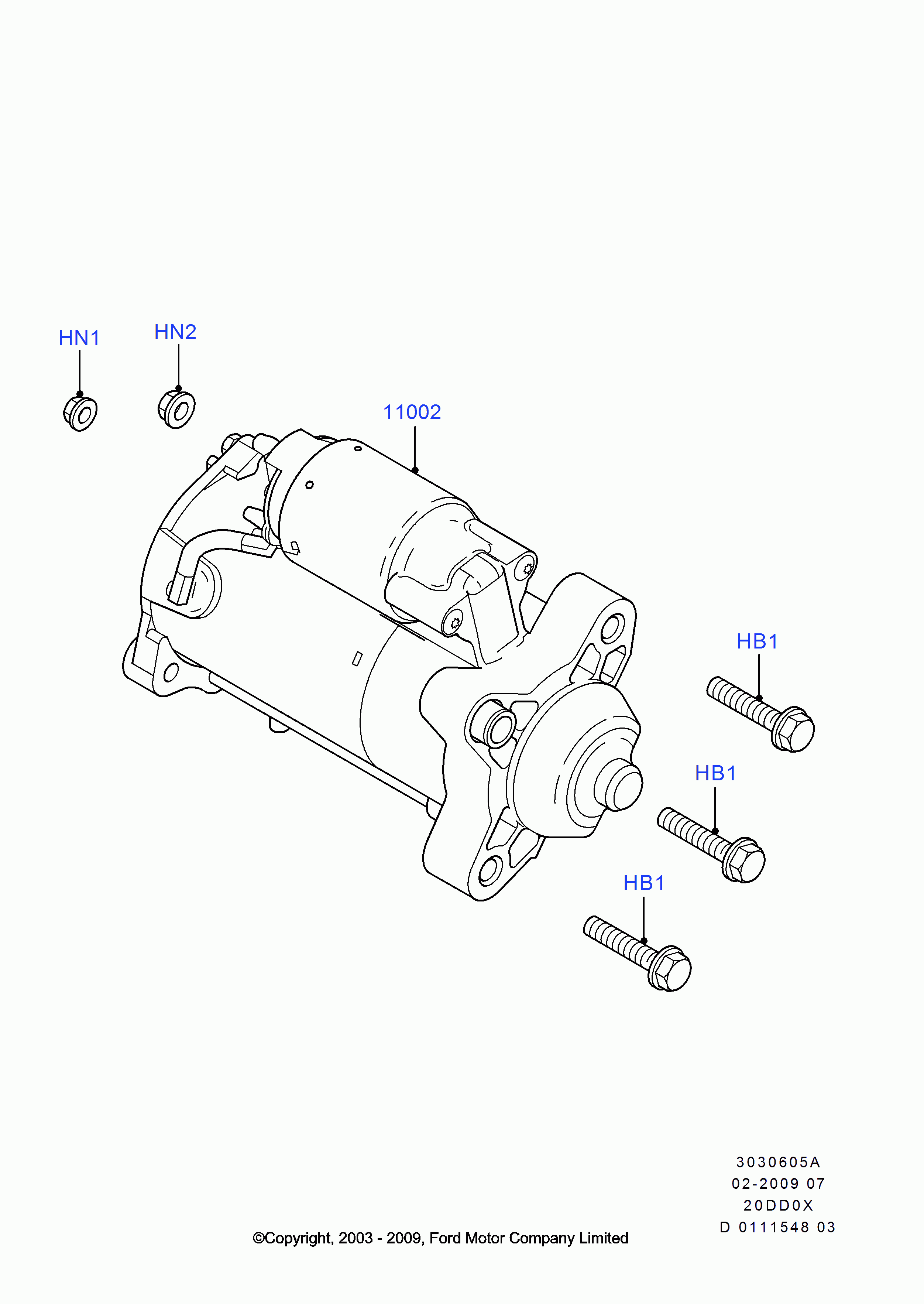 FORD USA 1376305 - Starter www.parts5.com