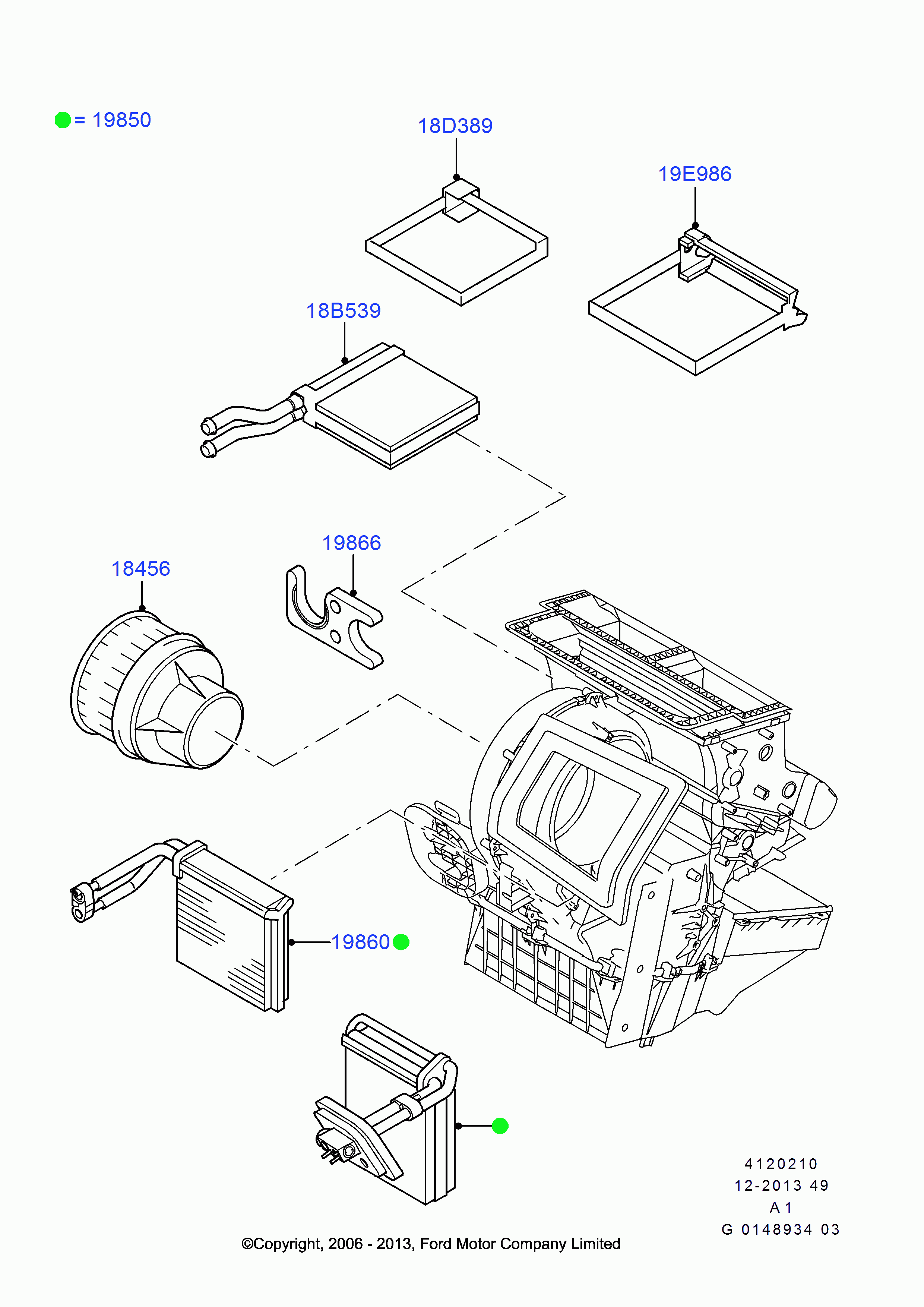 FORD 1751574 - Toplotni izmenevalnik, ogrevanje notranjega prostora www.parts5.com