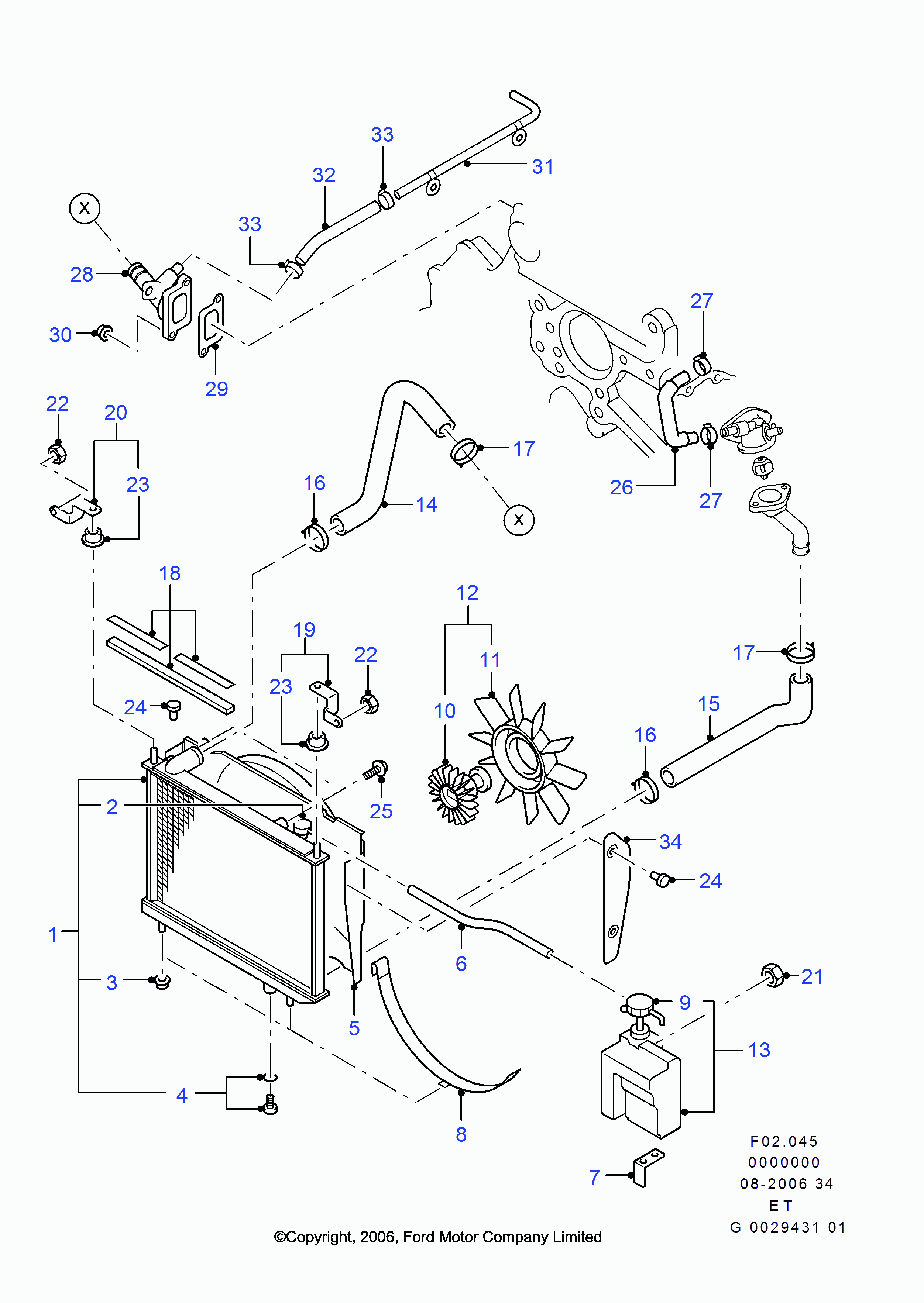 FORD 1455876 - Korkki, jäähdytin www.parts5.com