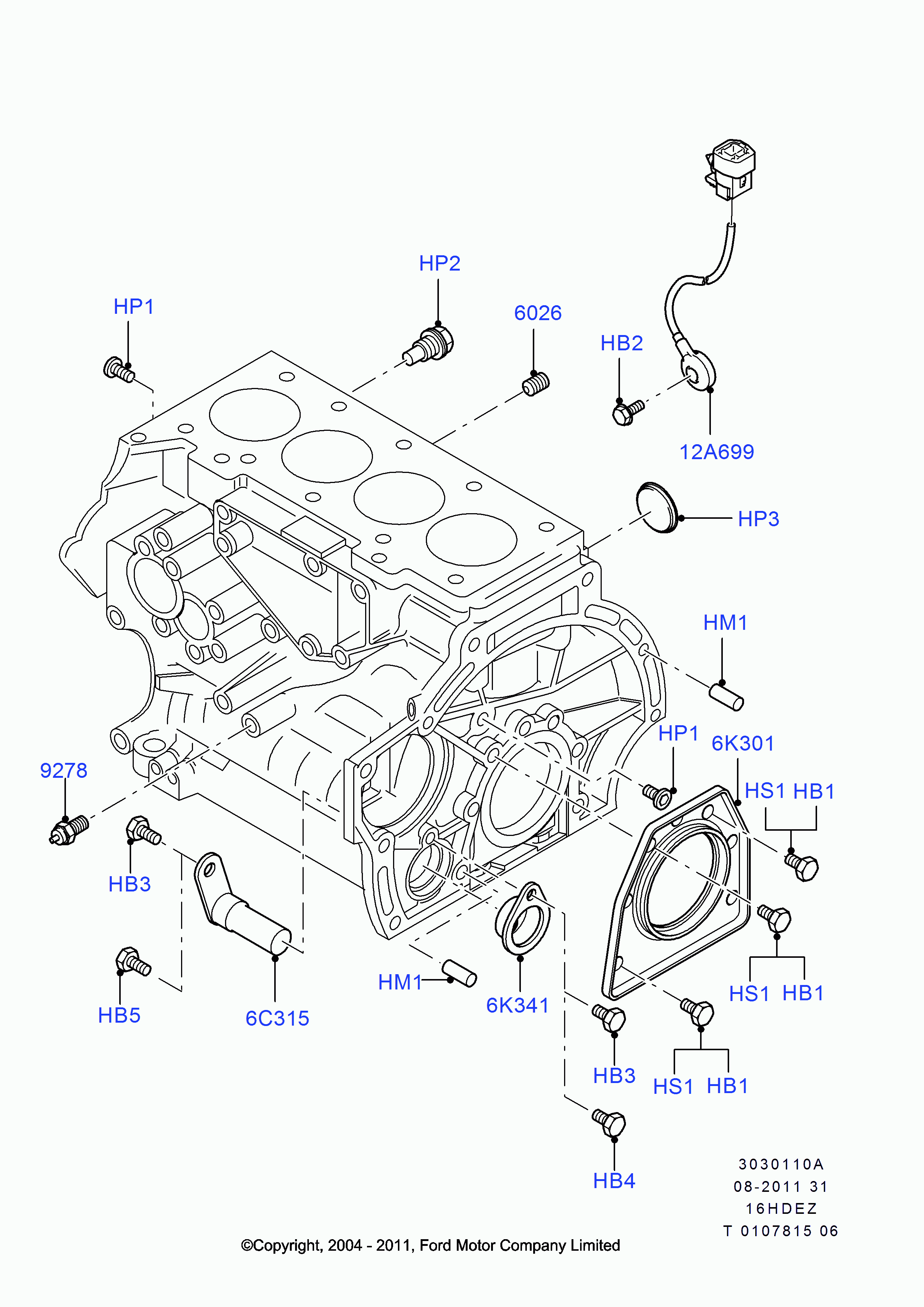 FORD 1 068 159 - Knock Sensor www.parts5.com