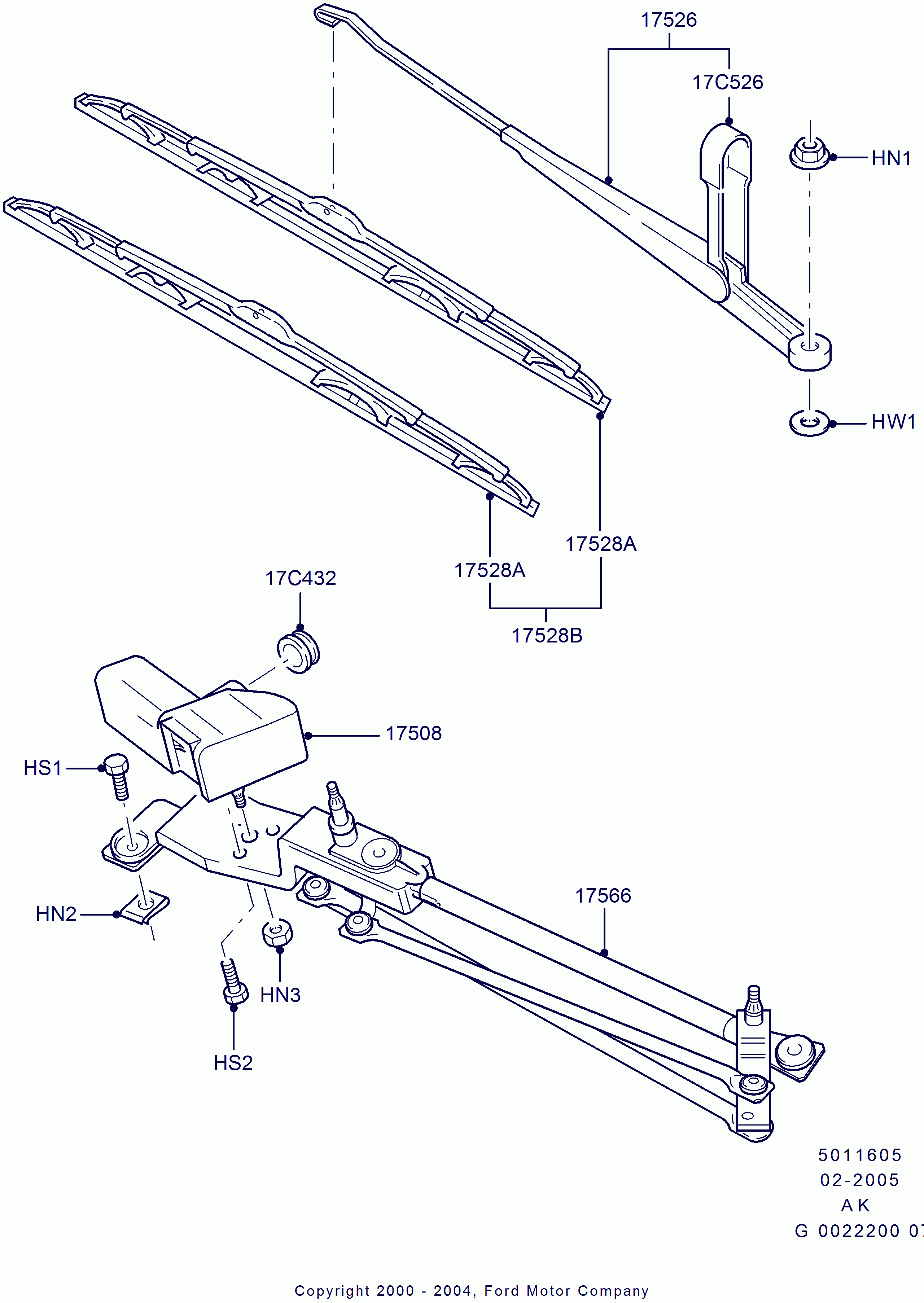 FORD 1354282 - Limpiaparabrisas www.parts5.com