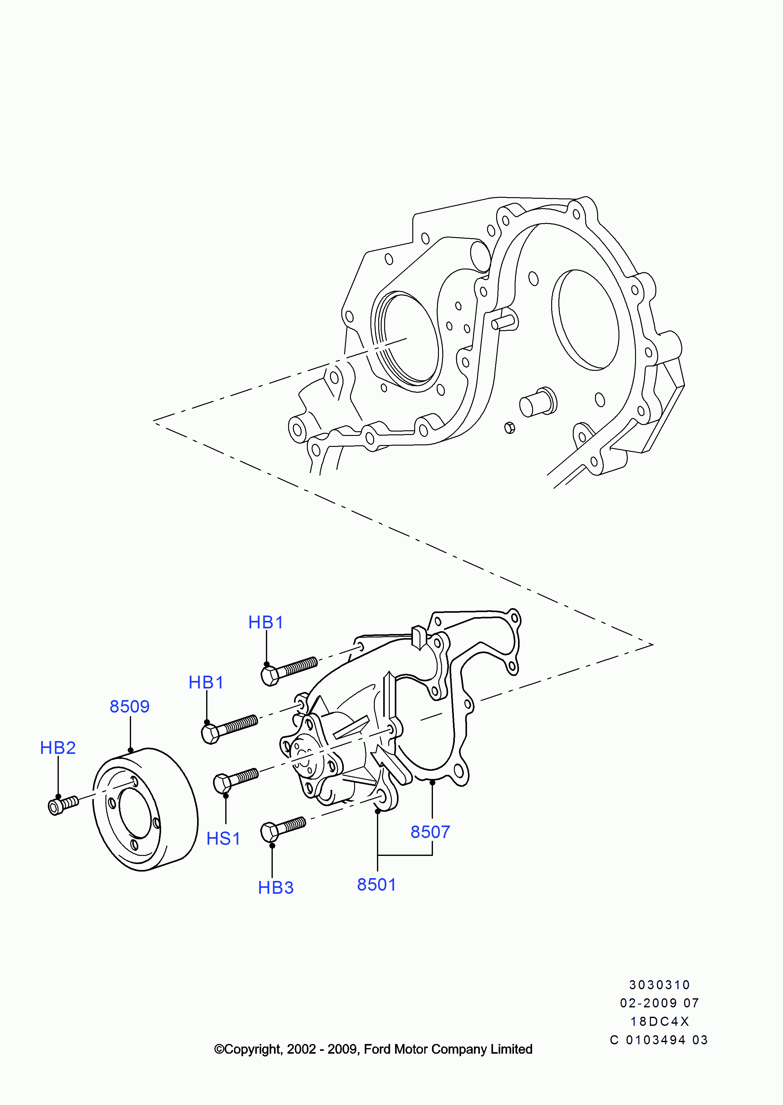 FORD 1 131 878 - Pompa apa www.parts5.com