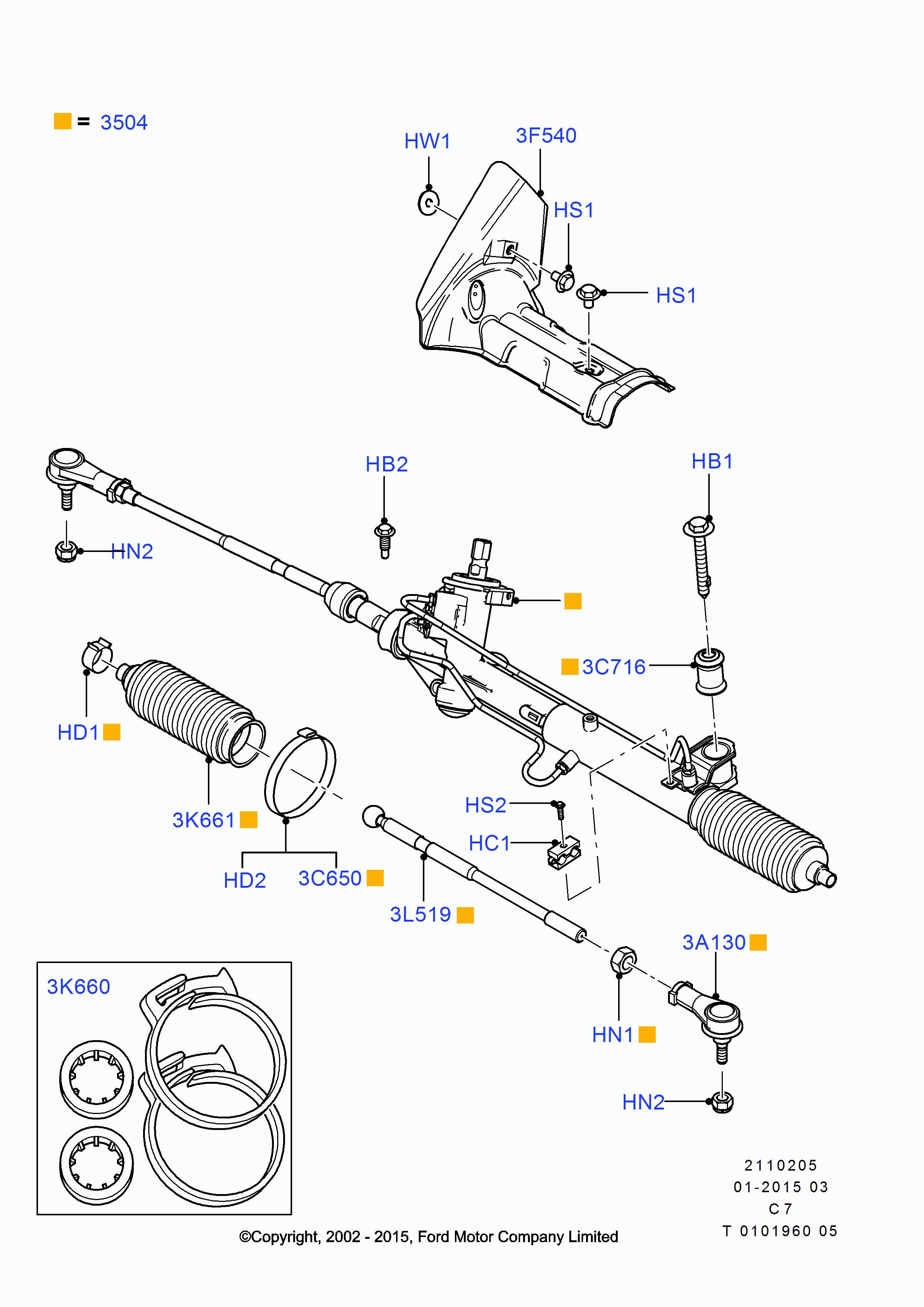 FORD 4381841 - Ansamblu burduf, directie www.parts5.com