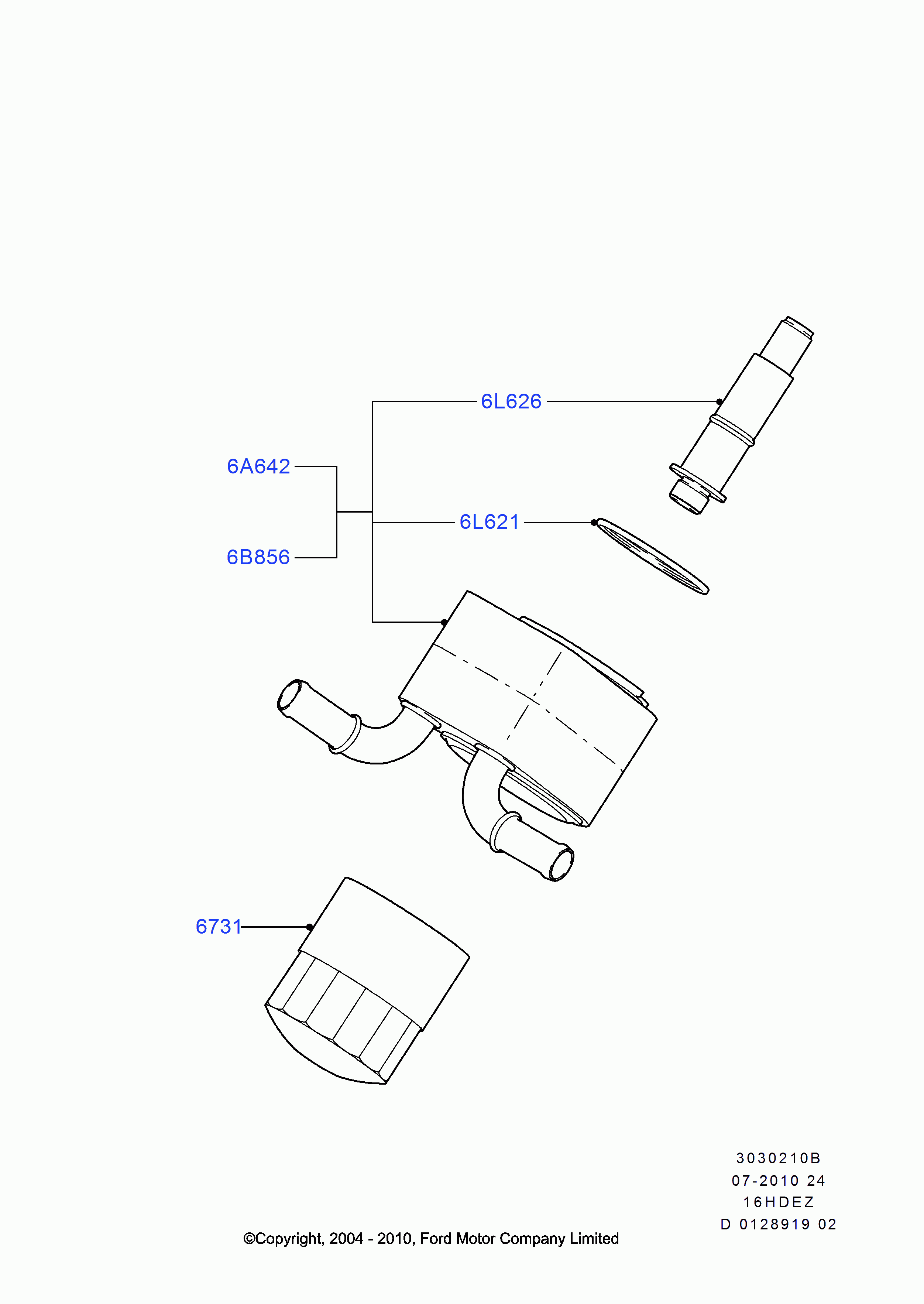 FORD 1 331 467 - Gasket www.parts5.com