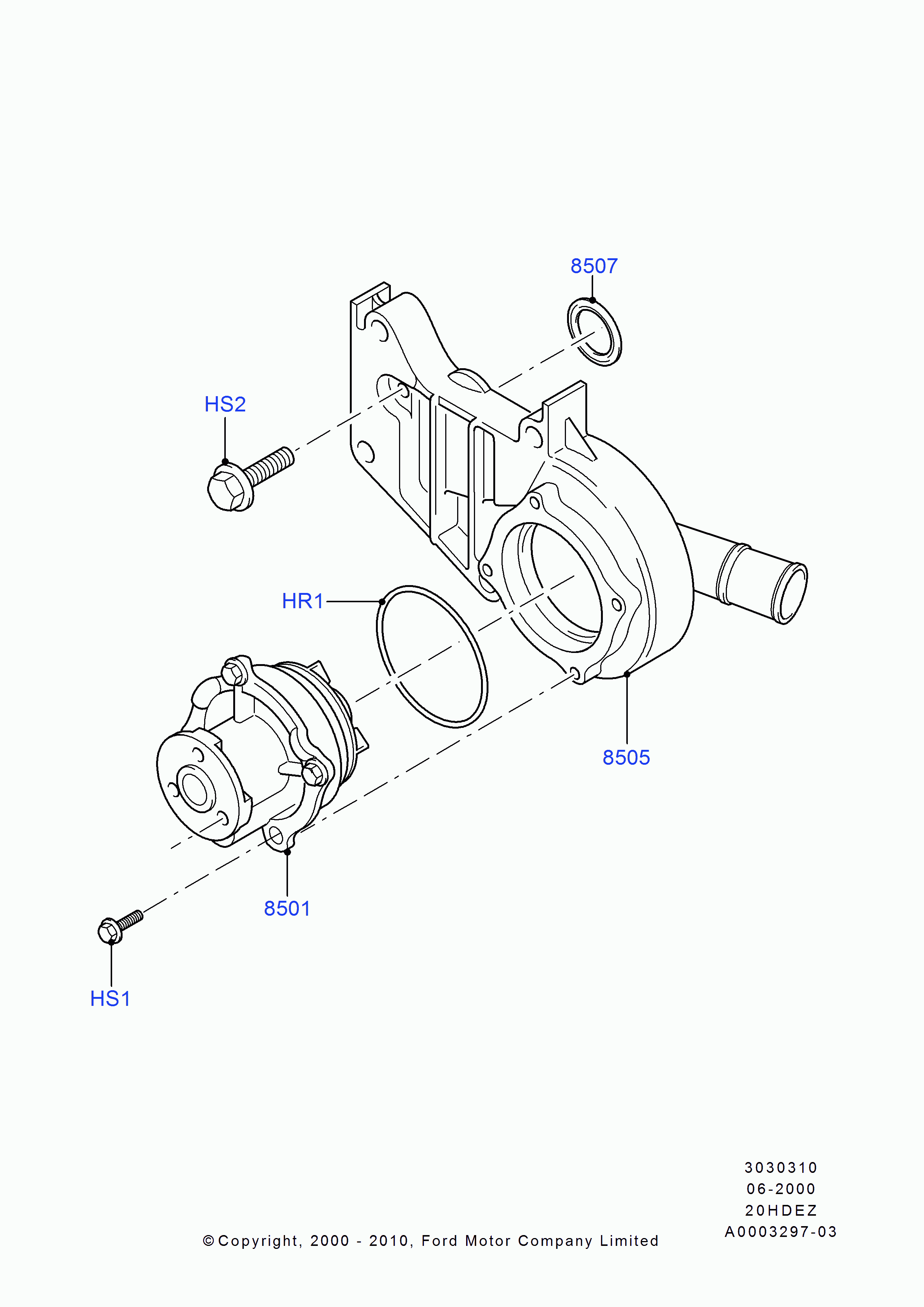 FORD 1067759 - Tesnilka, sesalni razdelilnik www.parts5.com