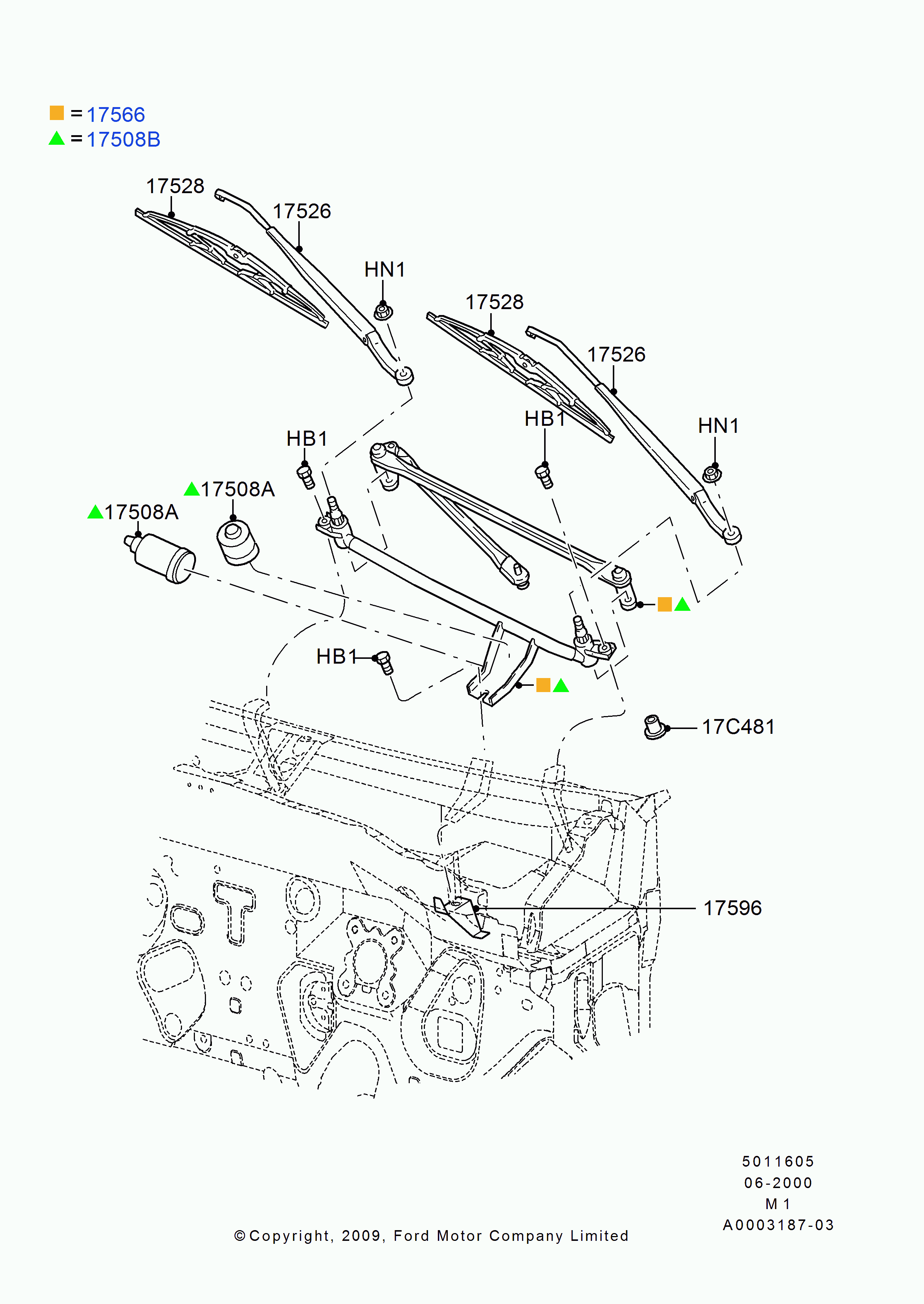 FORD 4658576 - Перо на чистачка www.parts5.com