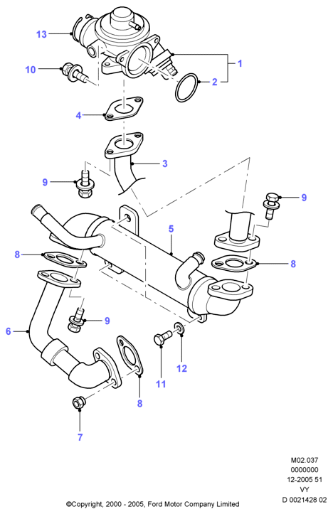 VAG 1 008 707 - Komplet tesnilk, AGR sistem www.parts5.com