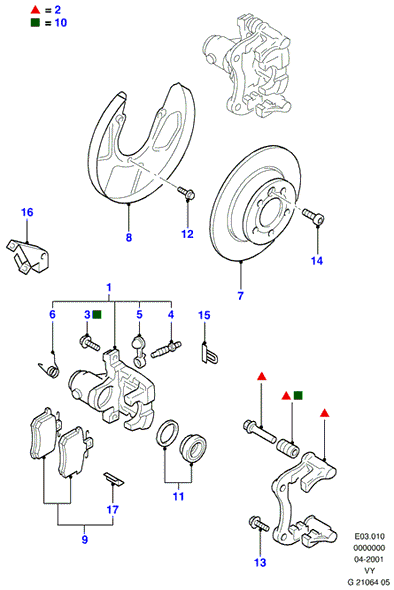 FORD 1345337 - Kit de plaquettes de frein, frein à disque www.parts5.com