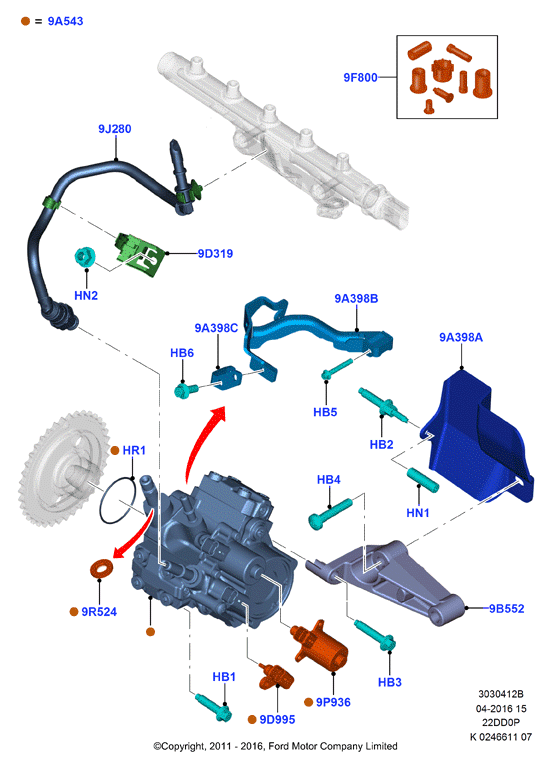 FORD 1793886 - Sonde de température, liquide de refroidissement www.parts5.com