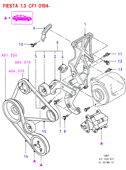 FORD 7040340 - Ozubený klinový remeň www.parts5.com