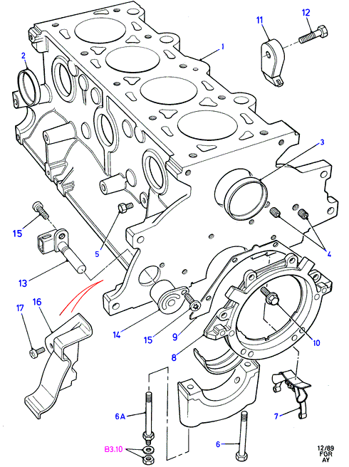 FORD 6152883 - Senzor detonantnog izgaranja www.parts5.com