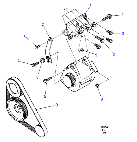 FORD 1011697 - Correa trapecial poli V www.parts5.com