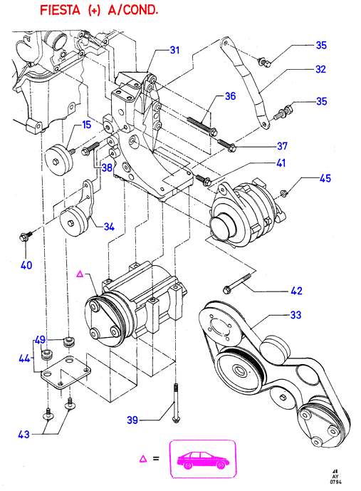 FORD 6168158 - Поликлиновой ремень www.parts5.com