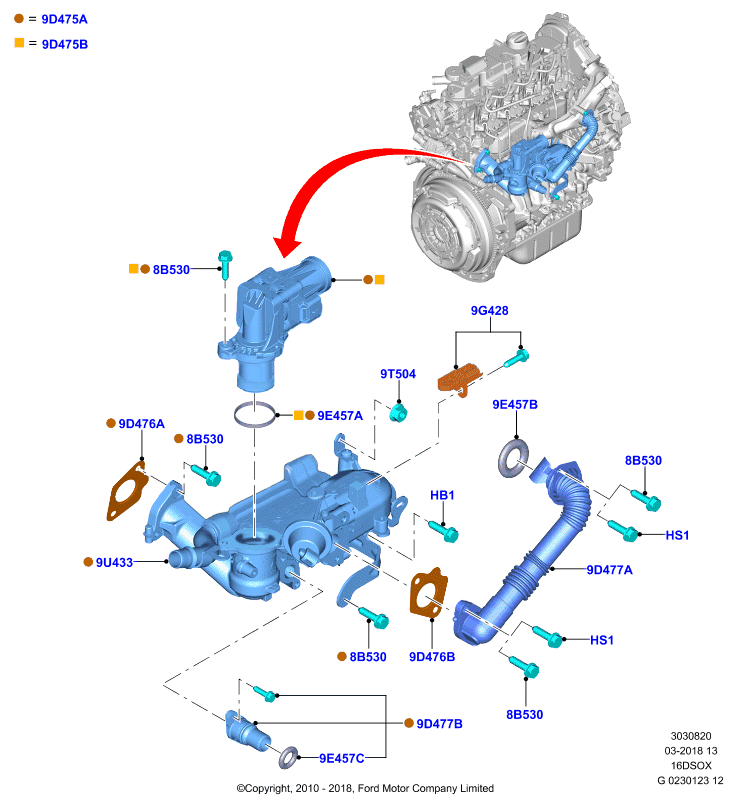 FORD 1 702 178 - Supapa EGR www.parts5.com