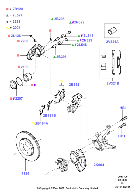 FORD 4 593 068 - Brake Pad Set, disc brake www.parts5.com