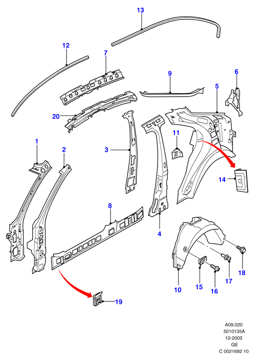 Scania 1 383 858 - Holder, mudguard www.parts5.com