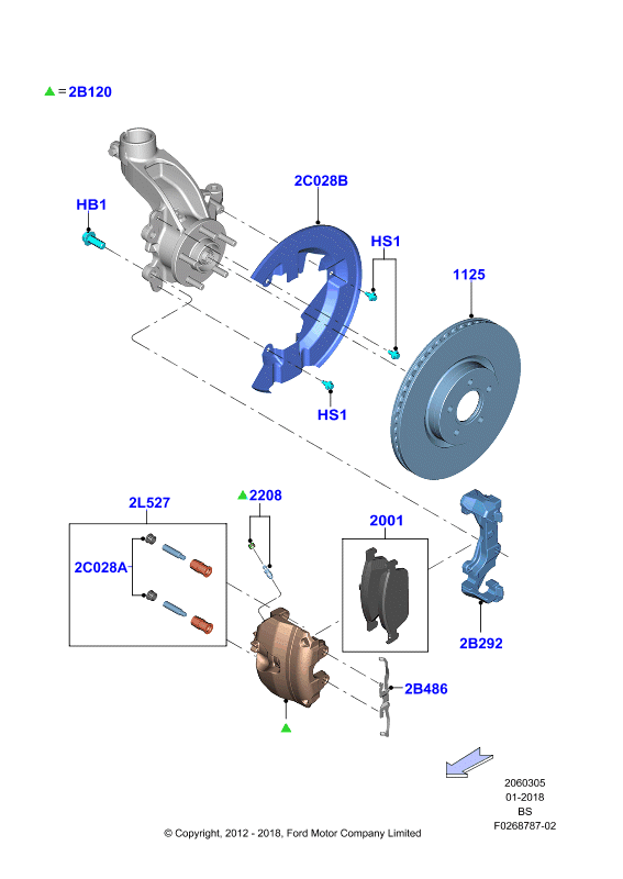 FORD 1 797 211 - Fékbetétkészlet, tárcsafék www.parts5.com