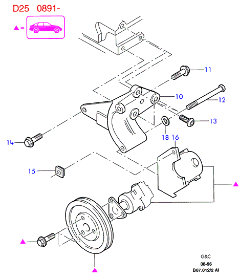 FORD 1040754 - Ozubený klínový řemen www.parts5.com