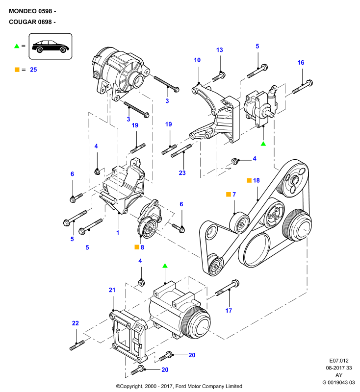 FORD 1013197 - Rebrasti jermen www.parts5.com