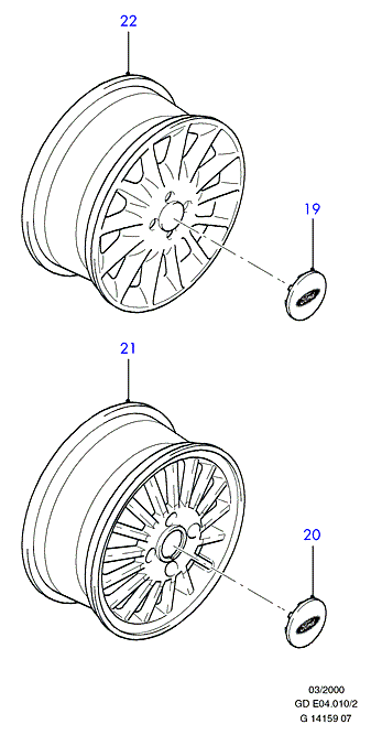 FORD 1 470 843 - Nakrętka koła www.parts5.com