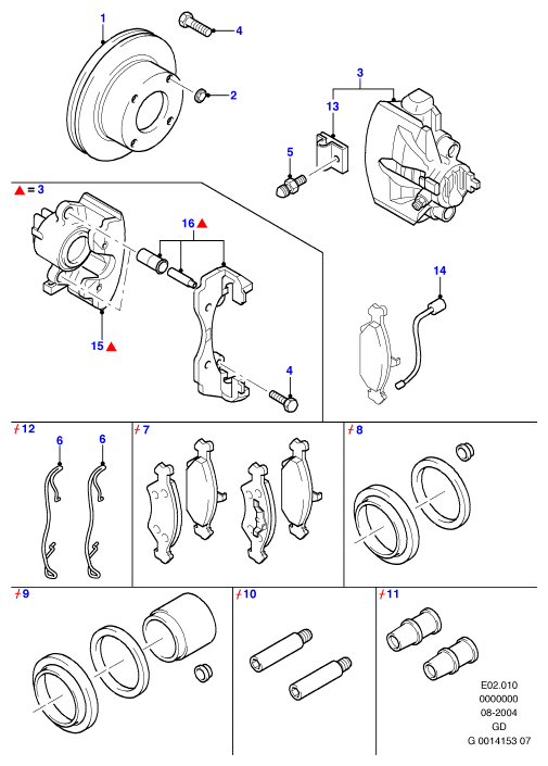 FORD 1521325 - Set placute frana,frana disc www.parts5.com