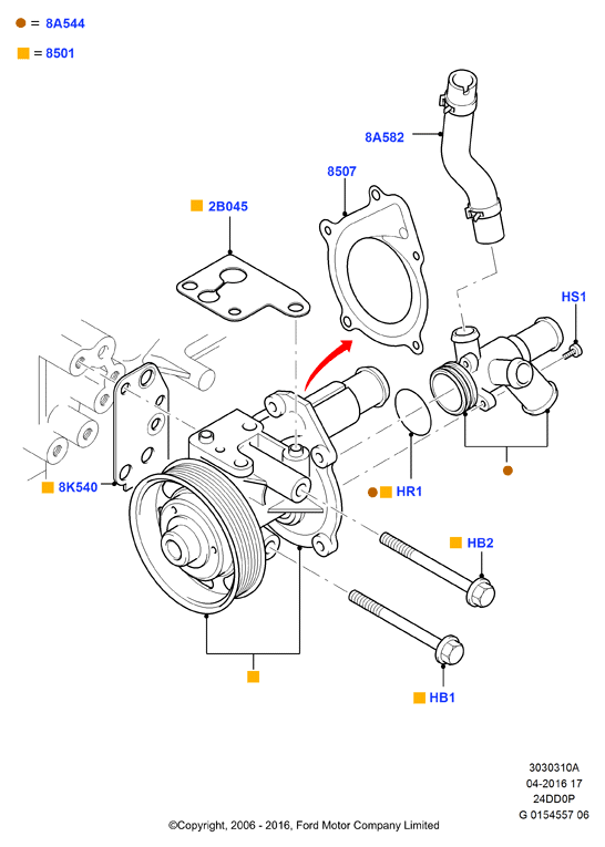 FORD 1715121 - Bomba de agua www.parts5.com