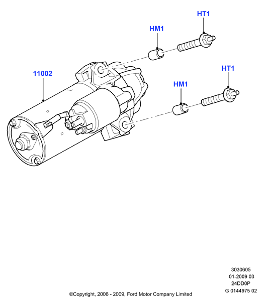 FORD USA 1709189 - Starter www.parts5.com