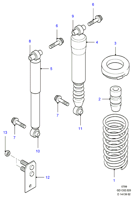 FORD 1141620 - Amortiguador www.parts5.com