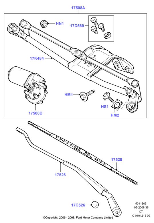 FORD 5200603 - Lamela stergator www.parts5.com