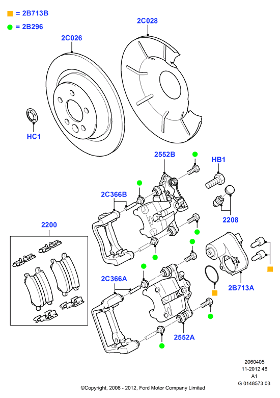 FORD 2332699 - Brake Caliper parts5.com