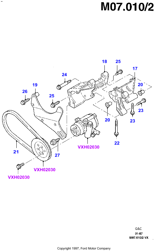 FORD 1135719 - Curea transmisie cu caneluri www.parts5.com