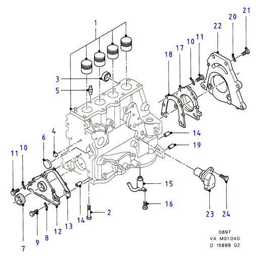 FORD 1 051 046 - Impulzusadó, főtengely www.parts5.com