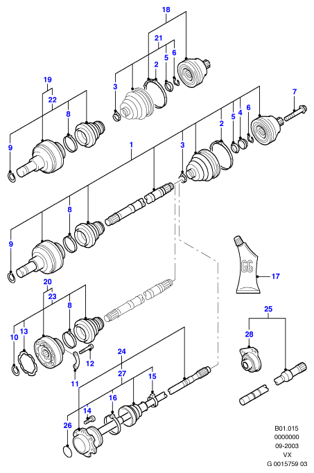 FORD 1075638 - Faltenbalg, Antriebswelle www.parts5.com