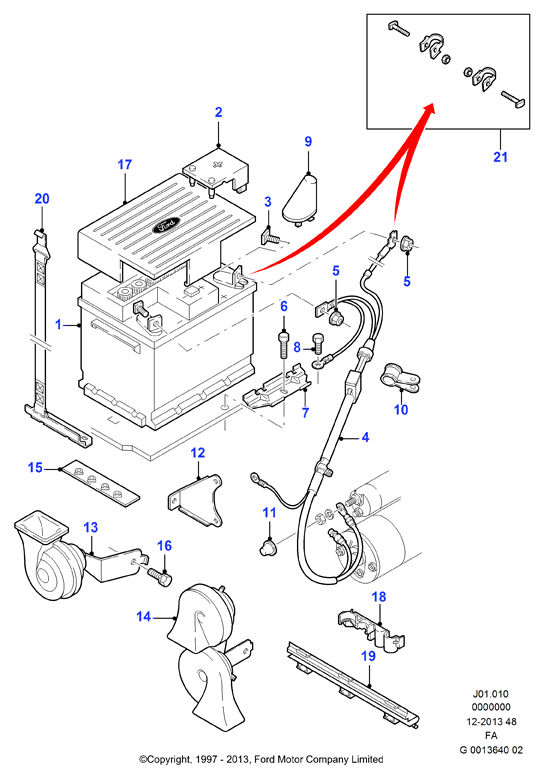 FORD 1347733 - Starter Battery www.parts5.com