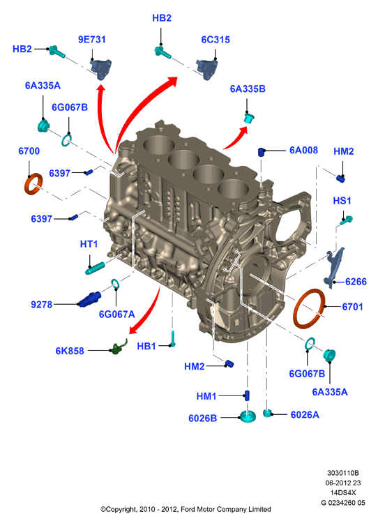 FORD 1 142 359 - Radijalni zaptivni prsten (semering), radilica www.parts5.com