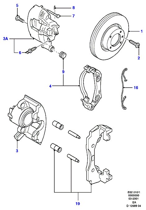 FORD 6087586 - Kılavuz kovanı seti, fren kaliperi www.parts5.com