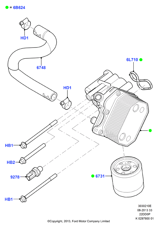 FORD USA 1 363 198 - Датчик, давление масла www.parts5.com