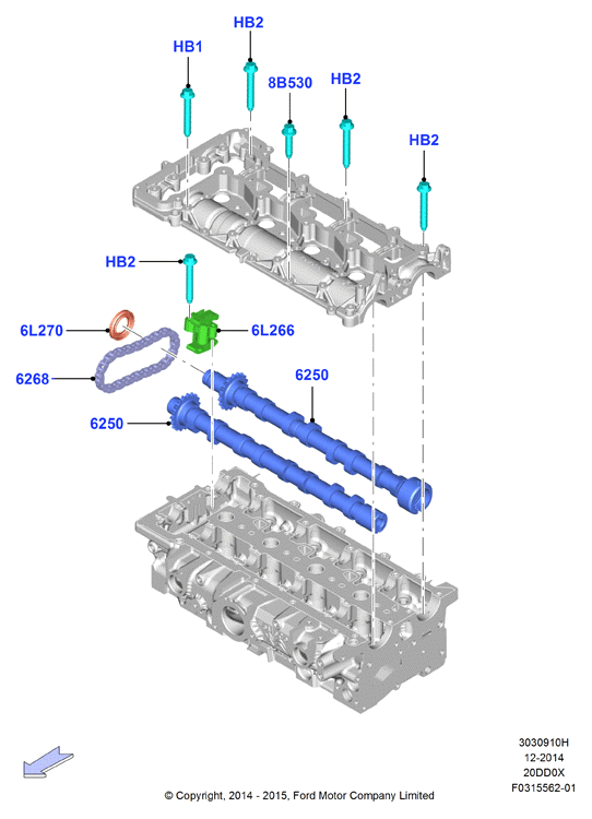 FORD 1 427 902 - Timing Chain Kit parts5.com