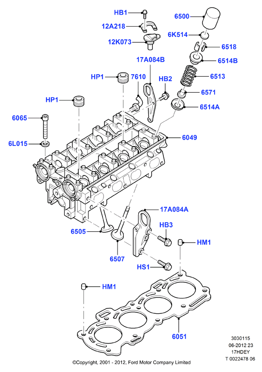 FORD 1 029 213 - Těsnicí kroužek, dřík ventilu www.parts5.com